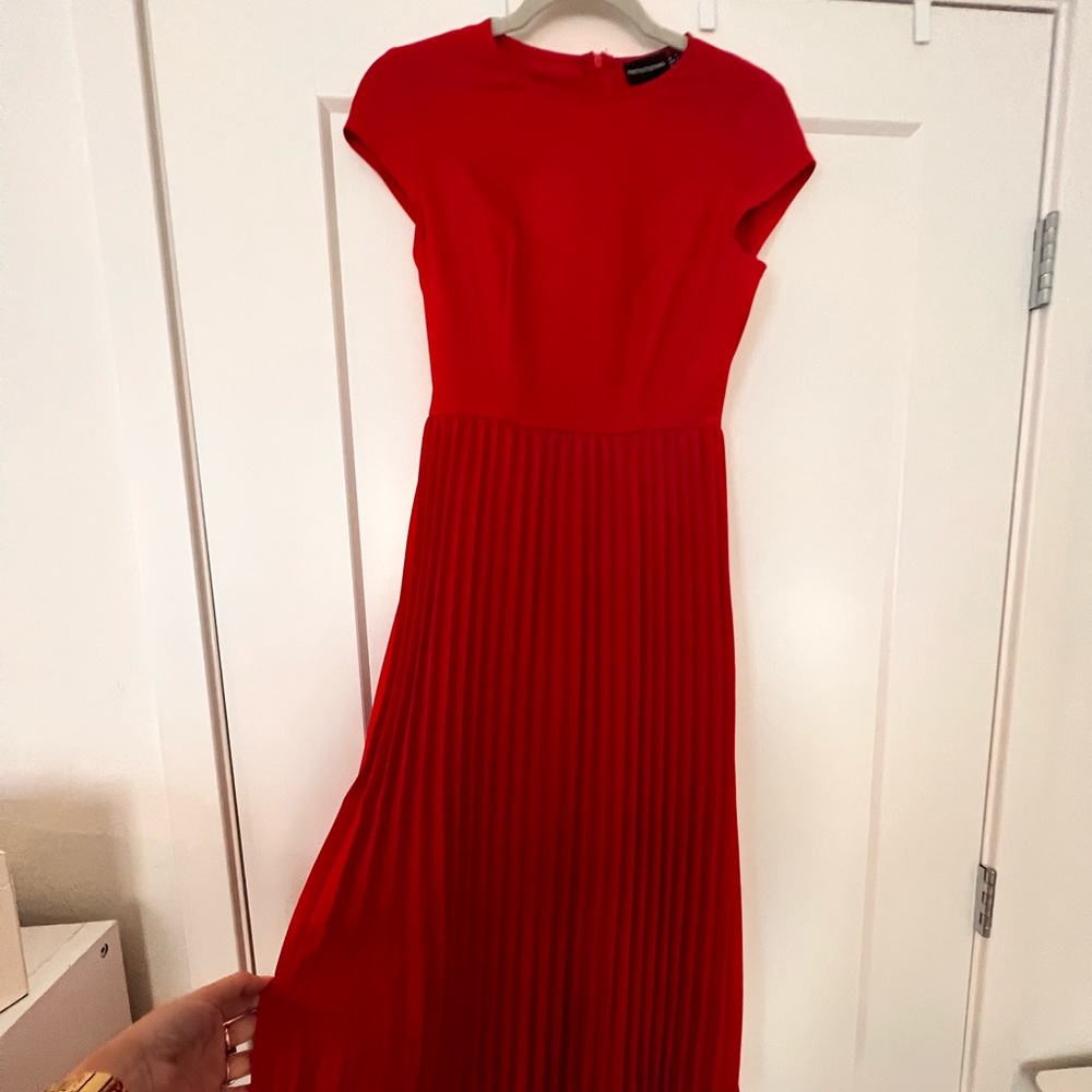 Prettylittlething Red Party Dress